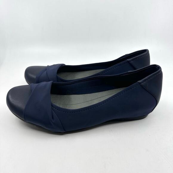 Baretraps Memory Foam "Mitsy" Slip On Flats WMNS US9M Navy Textile Comfort by - Picture 8 of 8